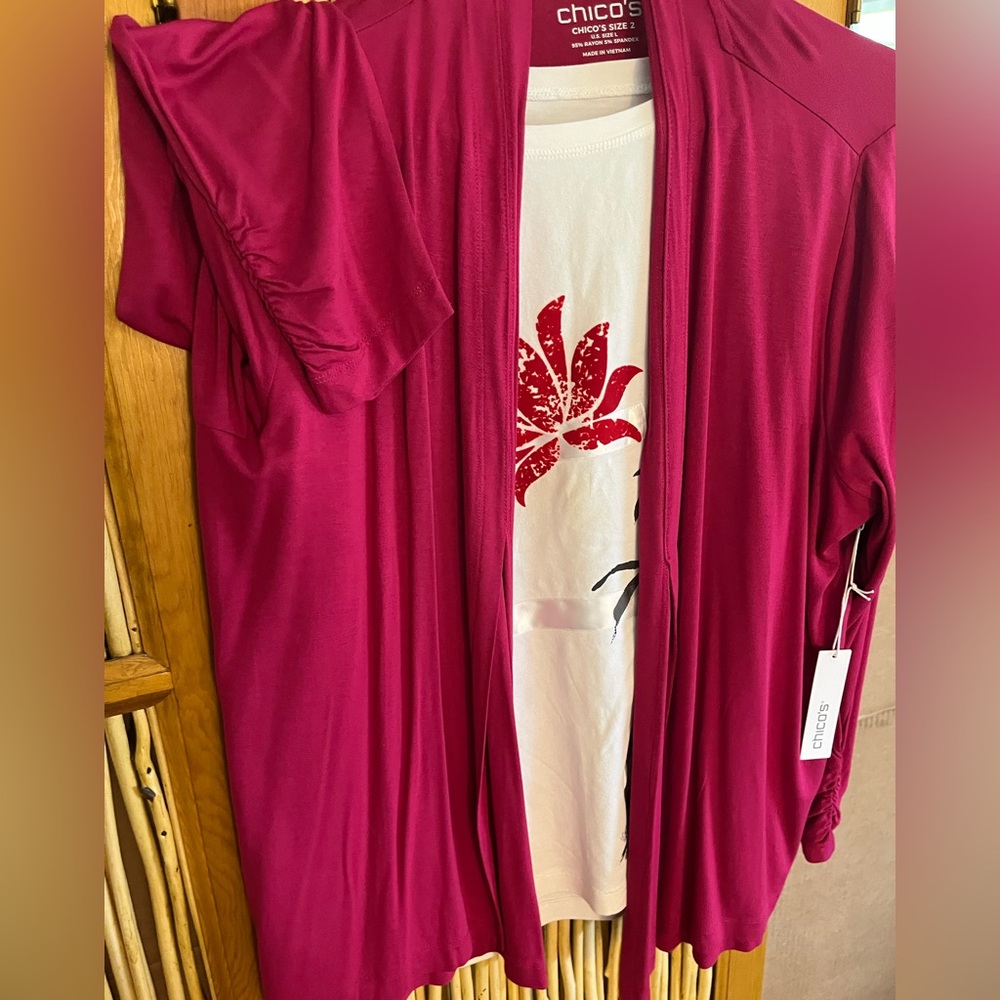 Chico's Fuchsia Cardigan 2L